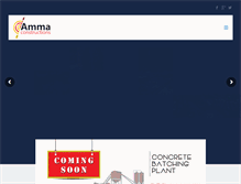 Tablet Screenshot of ammaconstructionsindia.com